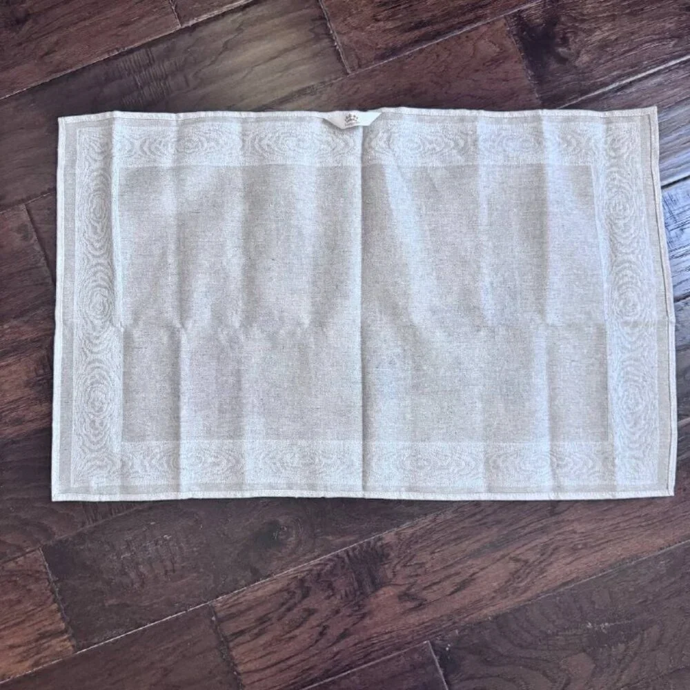 NWOT!  European Linen Kitchen Towel Set of 3 – Harvest & Wine Theme